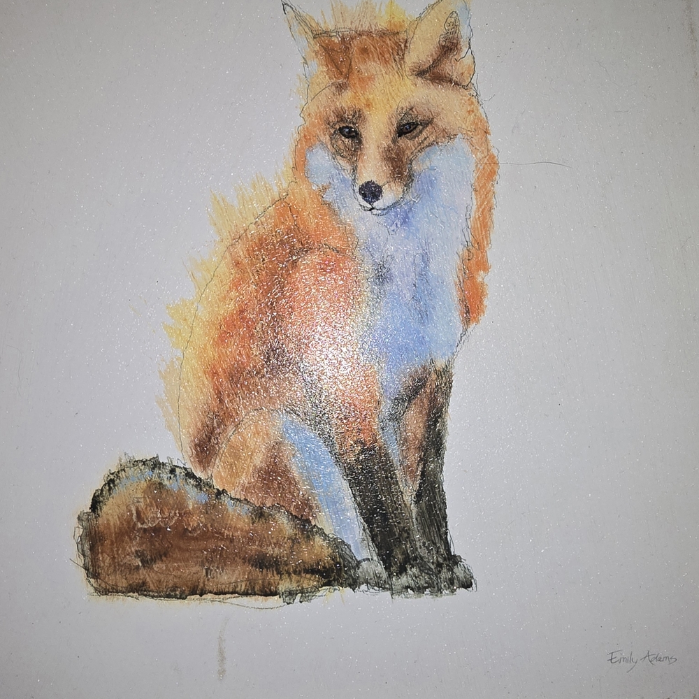 Orange and Brown Fox Illustration Design
